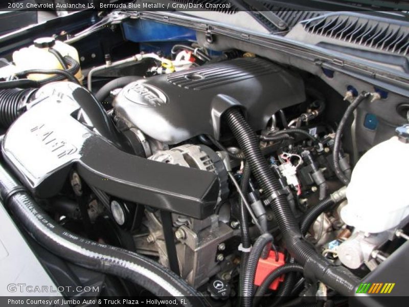 Bermuda Blue Metallic / Gray/Dark Charcoal 2005 Chevrolet Avalanche LS