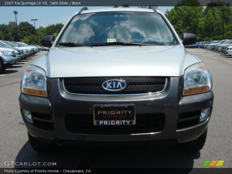 Satin Silver / Black 2007 Kia Sportage LX V6