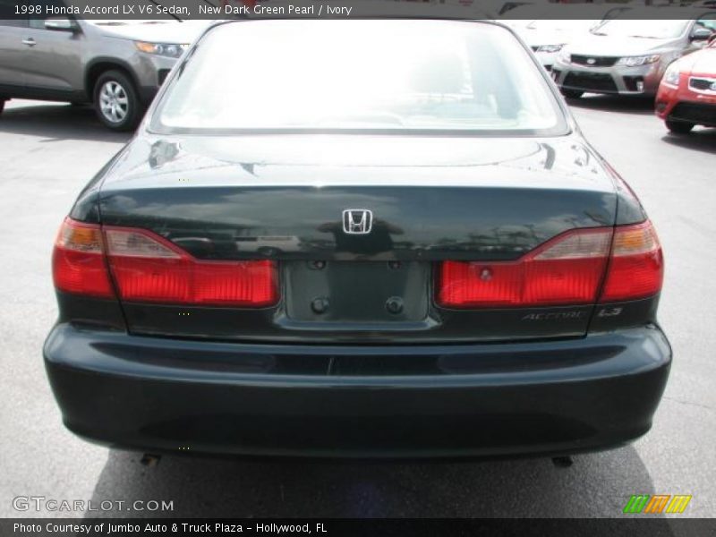 New Dark Green Pearl / Ivory 1998 Honda Accord LX V6 Sedan