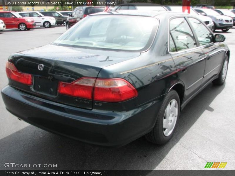 New Dark Green Pearl / Ivory 1998 Honda Accord LX V6 Sedan