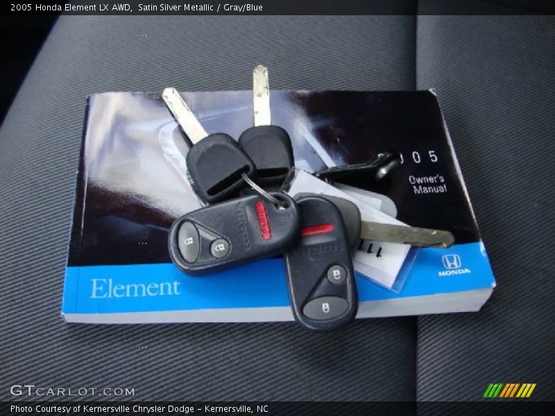 Satin Silver Metallic / Gray/Blue 2005 Honda Element LX AWD
