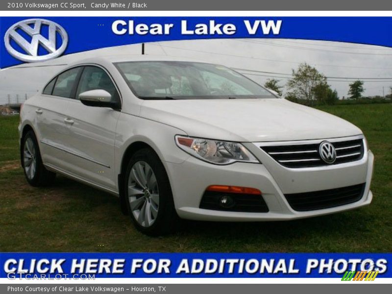 Candy White / Black 2010 Volkswagen CC Sport
