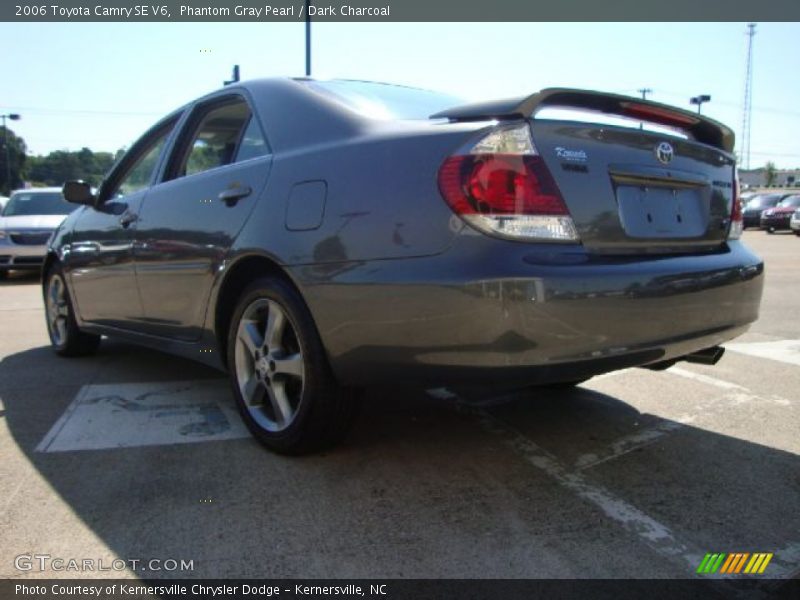 Phantom Gray Pearl / Dark Charcoal 2006 Toyota Camry SE V6
