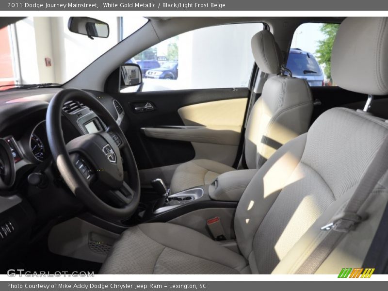 White Gold Metallic / Black/Light Frost Beige 2011 Dodge Journey Mainstreet