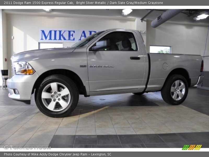 Bright Silver Metallic / Dark Slate Gray/Medium Graystone 2011 Dodge Ram 1500 Express Regular Cab