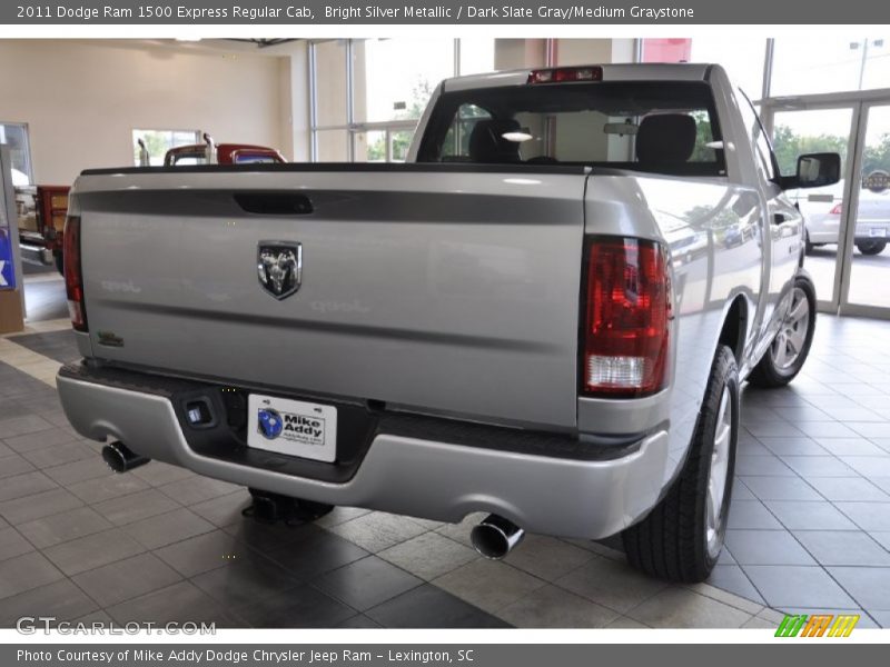 Bright Silver Metallic / Dark Slate Gray/Medium Graystone 2011 Dodge Ram 1500 Express Regular Cab