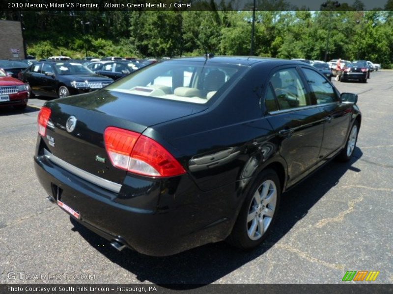 Atlantis Green Metallic / Camel 2010 Mercury Milan V6 Premier
