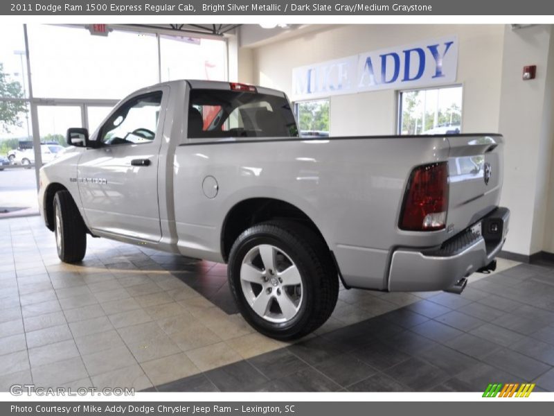 Bright Silver Metallic / Dark Slate Gray/Medium Graystone 2011 Dodge Ram 1500 Express Regular Cab
