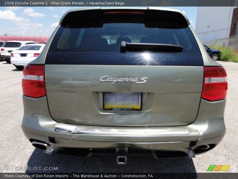 Olive Green Metallic / Havanna/Sand Beige 2008 Porsche Cayenne S