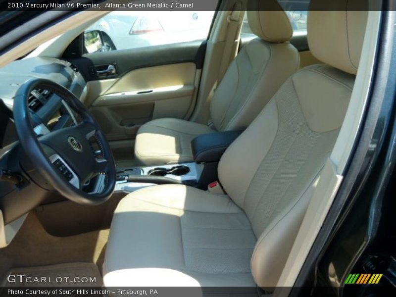 Atlantis Green Metallic / Camel 2010 Mercury Milan V6 Premier