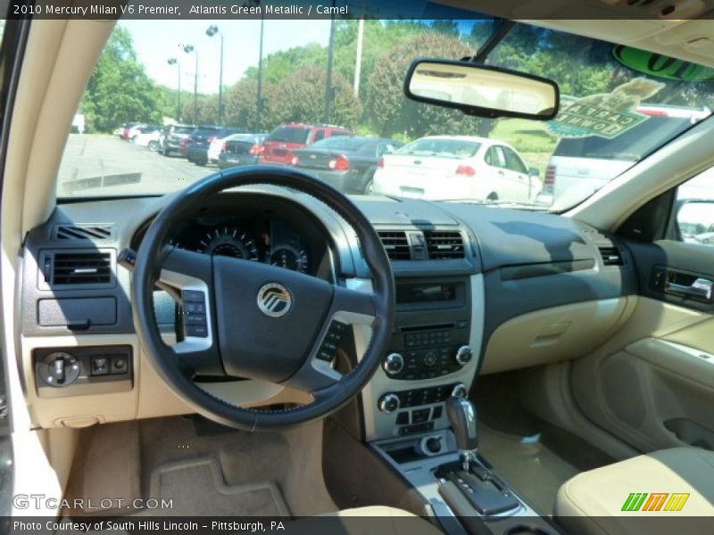 Atlantis Green Metallic / Camel 2010 Mercury Milan V6 Premier