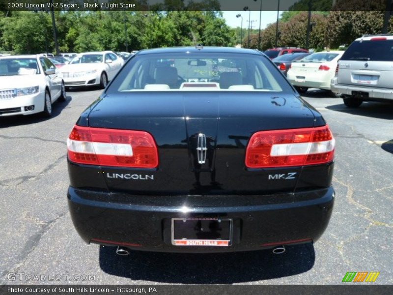 Black / Light Stone 2008 Lincoln MKZ Sedan