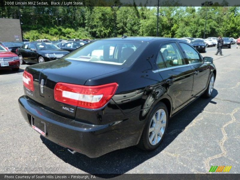 Black / Light Stone 2008 Lincoln MKZ Sedan
