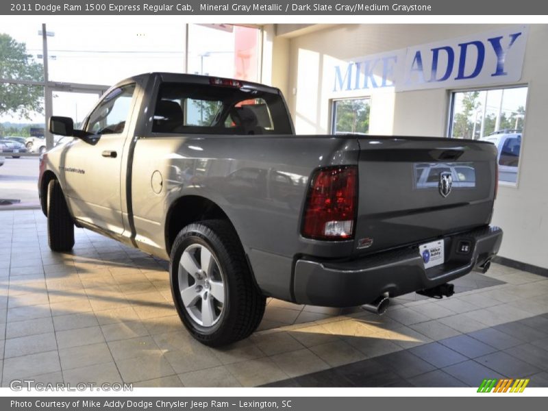 Mineral Gray Metallic / Dark Slate Gray/Medium Graystone 2011 Dodge Ram 1500 Express Regular Cab