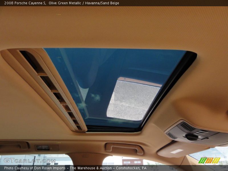 Olive Green Metallic / Havanna/Sand Beige 2008 Porsche Cayenne S