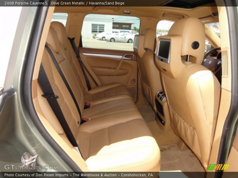 Olive Green Metallic / Havanna/Sand Beige 2008 Porsche Cayenne S