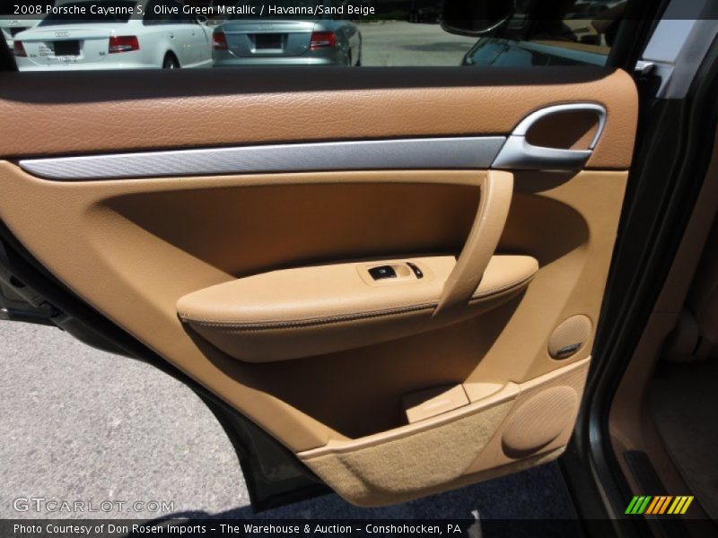 Olive Green Metallic / Havanna/Sand Beige 2008 Porsche Cayenne S