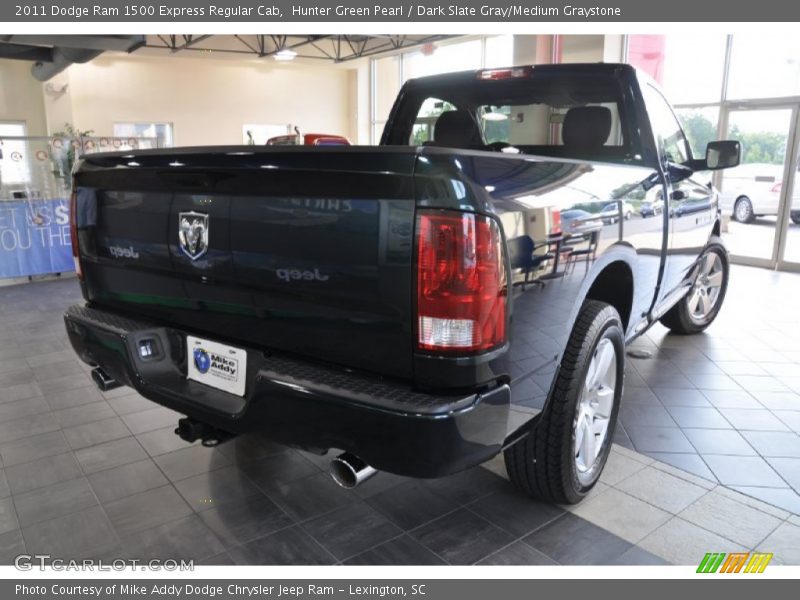 Hunter Green Pearl / Dark Slate Gray/Medium Graystone 2011 Dodge Ram 1500 Express Regular Cab