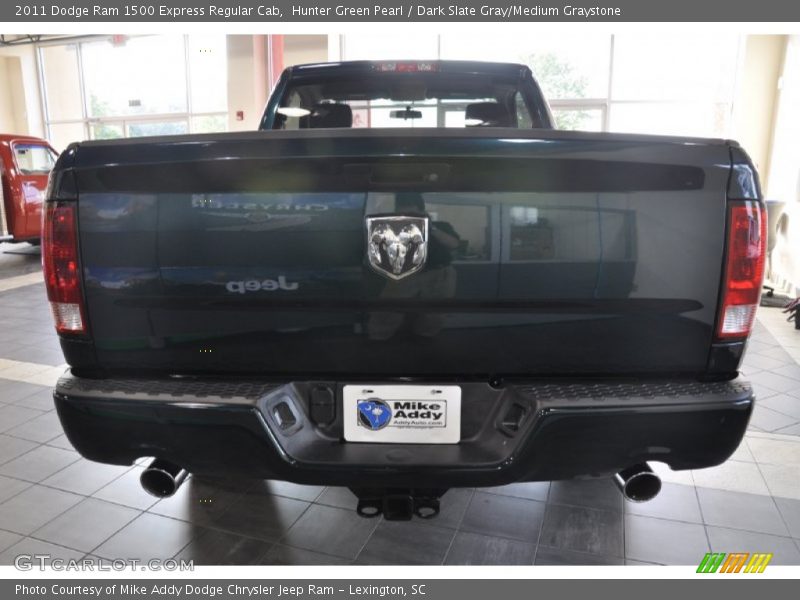 Hunter Green Pearl / Dark Slate Gray/Medium Graystone 2011 Dodge Ram 1500 Express Regular Cab