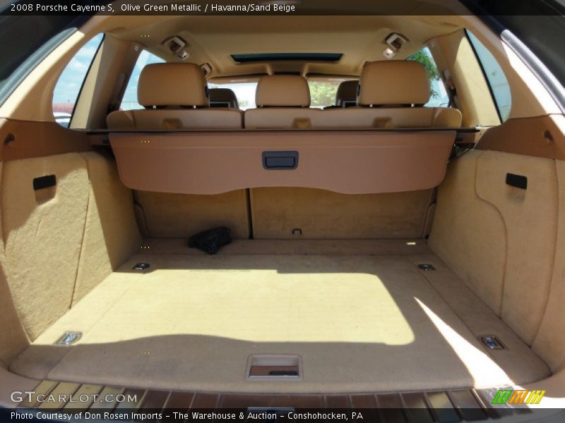 Olive Green Metallic / Havanna/Sand Beige 2008 Porsche Cayenne S