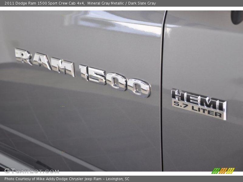 Mineral Gray Metallic / Dark Slate Gray 2011 Dodge Ram 1500 Sport Crew Cab 4x4