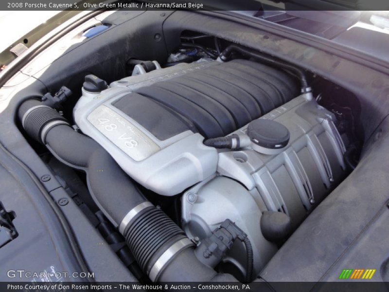 Olive Green Metallic / Havanna/Sand Beige 2008 Porsche Cayenne S