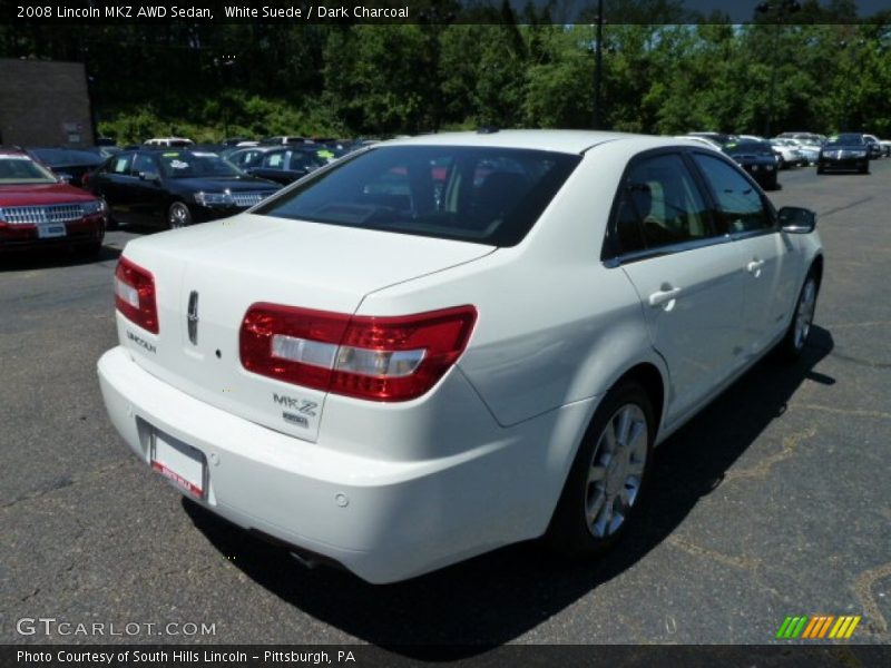 White Suede / Dark Charcoal 2008 Lincoln MKZ AWD Sedan