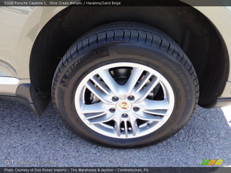 Olive Green Metallic / Havanna/Sand Beige 2008 Porsche Cayenne S