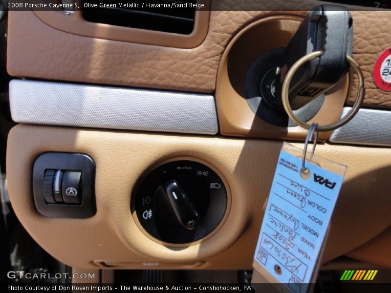 Olive Green Metallic / Havanna/Sand Beige 2008 Porsche Cayenne S