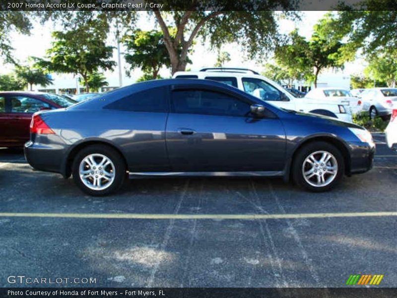 Graphite Pearl / Gray 2007 Honda Accord LX Coupe