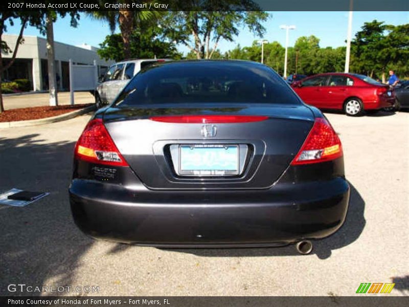 Graphite Pearl / Gray 2007 Honda Accord LX Coupe