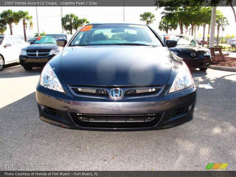 Graphite Pearl / Gray 2007 Honda Accord LX Coupe