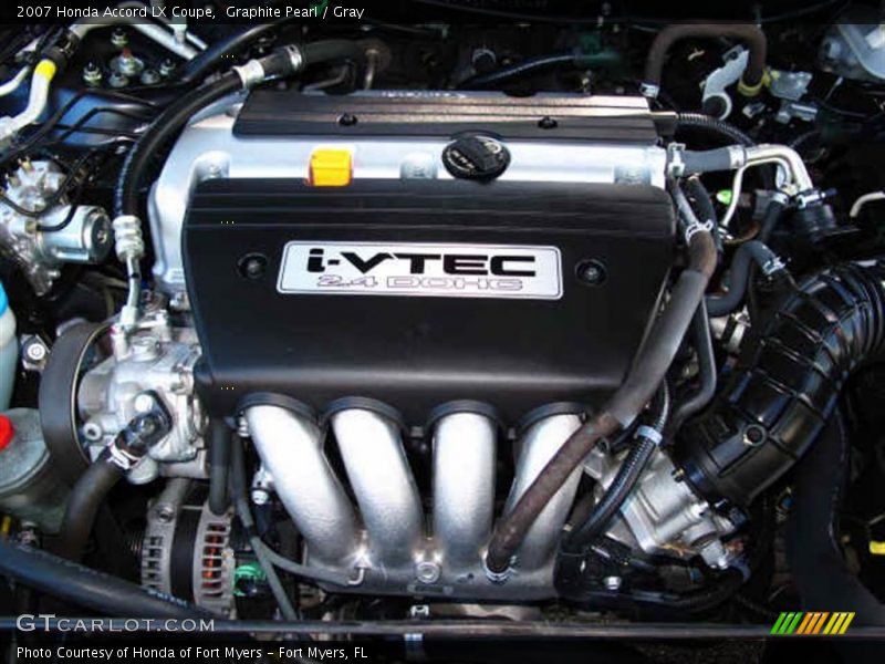 Graphite Pearl / Gray 2007 Honda Accord LX Coupe