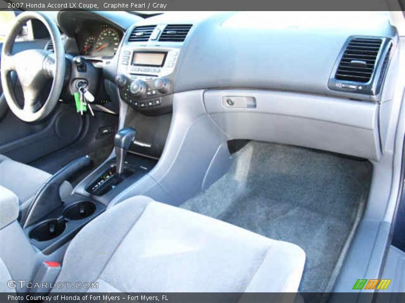 Graphite Pearl / Gray 2007 Honda Accord LX Coupe