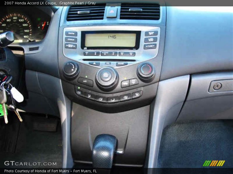 Graphite Pearl / Gray 2007 Honda Accord LX Coupe