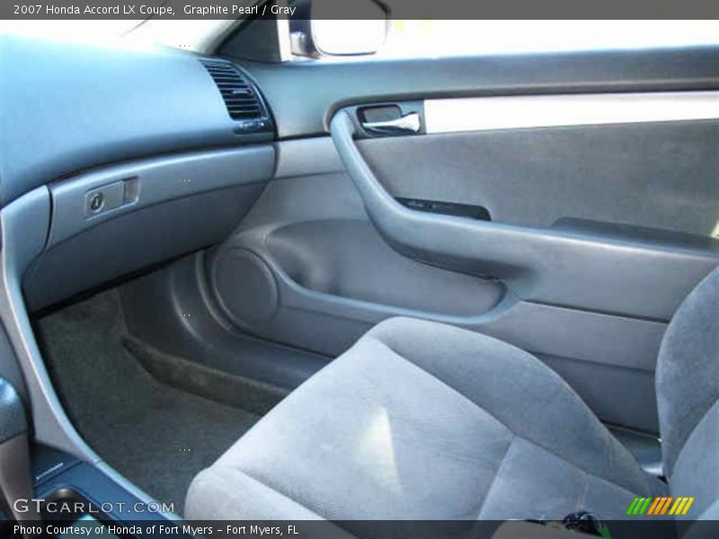 Graphite Pearl / Gray 2007 Honda Accord LX Coupe