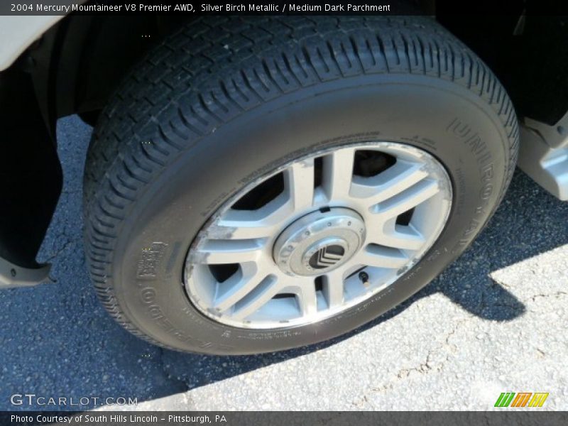 Silver Birch Metallic / Medium Dark Parchment 2004 Mercury Mountaineer V8 Premier AWD