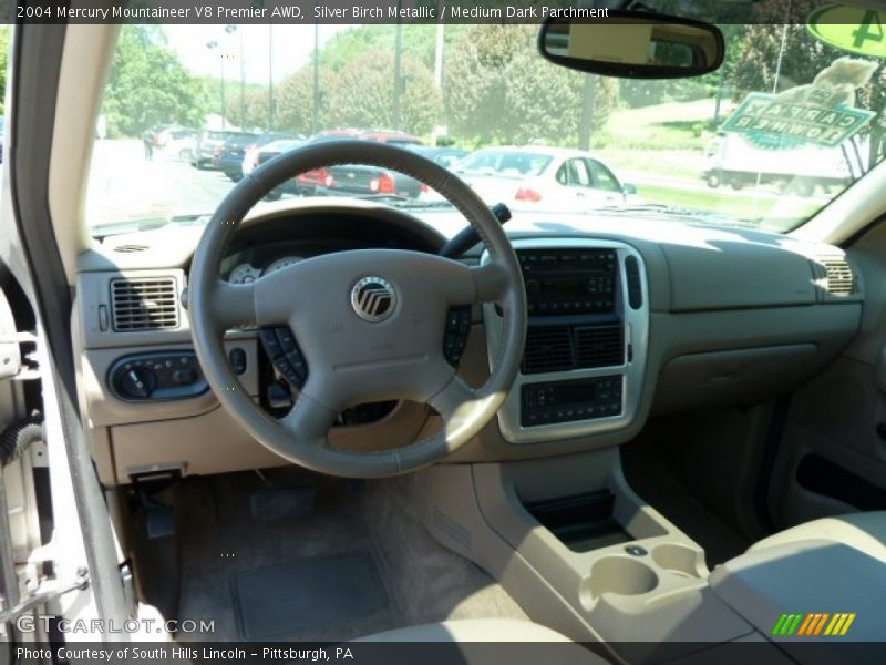 Silver Birch Metallic / Medium Dark Parchment 2004 Mercury Mountaineer V8 Premier AWD
