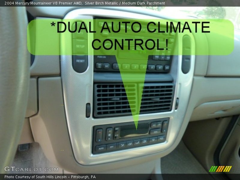 Silver Birch Metallic / Medium Dark Parchment 2004 Mercury Mountaineer V8 Premier AWD