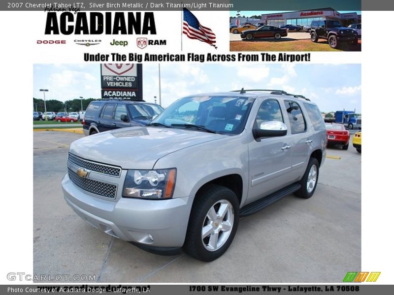 Silver Birch Metallic / Dark Titanium/Light Titanium 2007 Chevrolet Tahoe LTZ