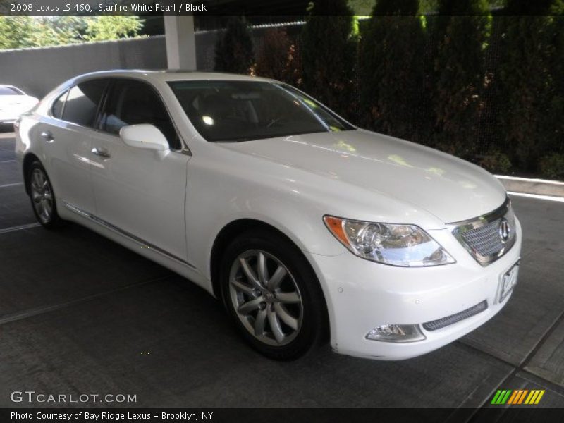 Starfire White Pearl / Black 2008 Lexus LS 460