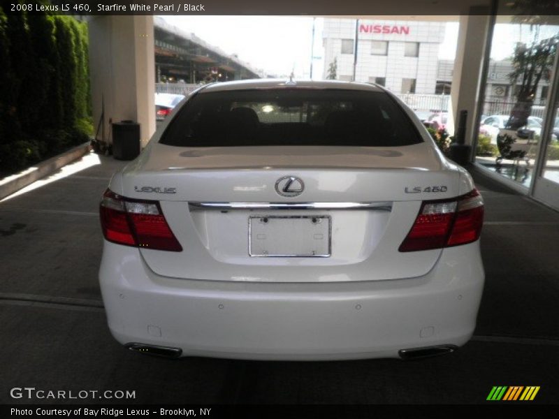 Starfire White Pearl / Black 2008 Lexus LS 460