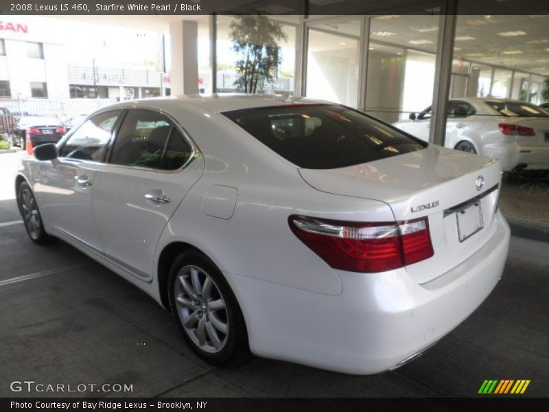 Starfire White Pearl / Black 2008 Lexus LS 460