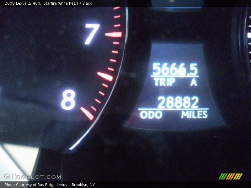 Starfire White Pearl / Black 2008 Lexus LS 460