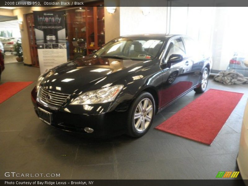 Obsidian Black / Black 2008 Lexus ES 350