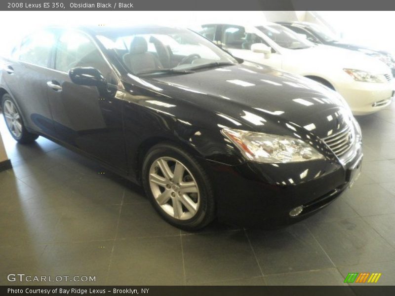 Obsidian Black / Black 2008 Lexus ES 350
