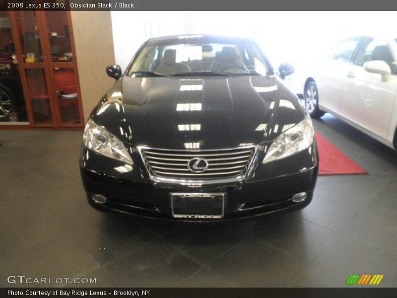 Obsidian Black / Black 2008 Lexus ES 350