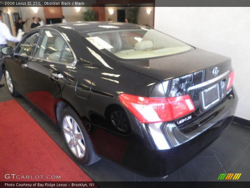 Obsidian Black / Black 2008 Lexus ES 350