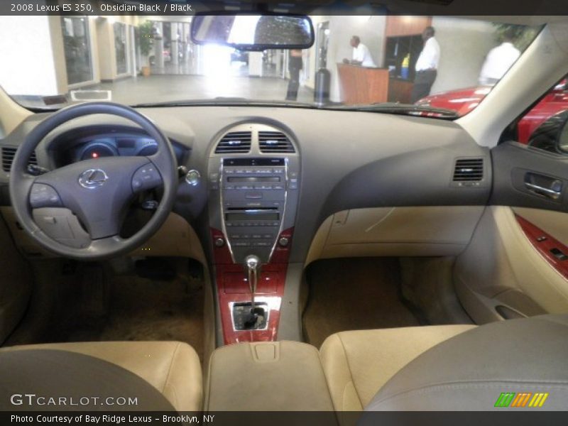 Obsidian Black / Black 2008 Lexus ES 350