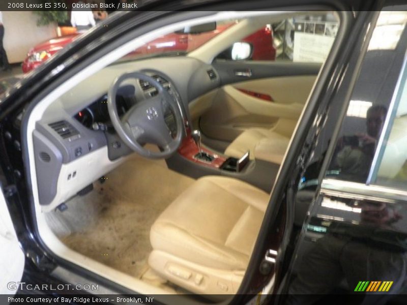 Obsidian Black / Black 2008 Lexus ES 350